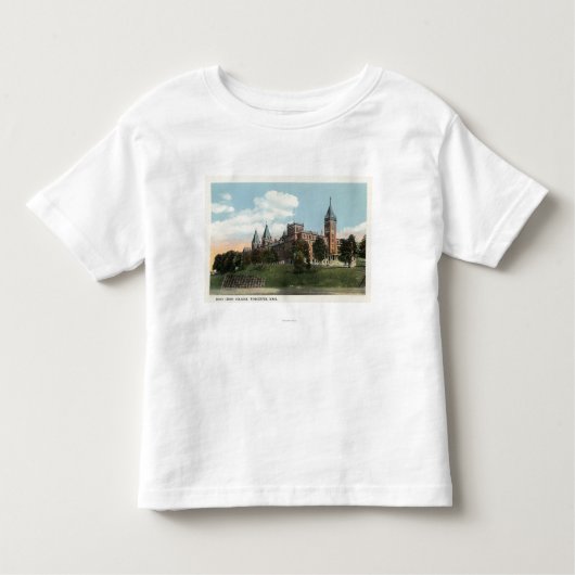 Uitzicht van het Heilige Kruiscollege Kinder Shirts (Voorkant)