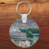 Uitzicht van het historische stadscentrum van Rome Sleutelhanger (Voorkant)