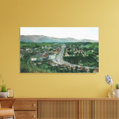 Uitzicht van het hooglandpark in de lucht canvas afdruk (Insitu (Woonkamer))