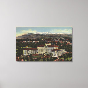 Uitzicht van het Huntington-hotel Canvas Afdruk