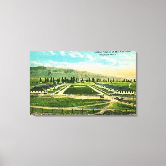 Uitzicht van het Indische Agentschap Canvas Afdruk (Voorkant)