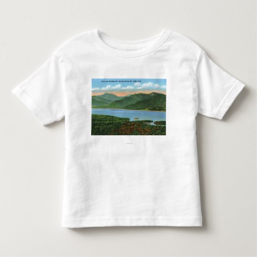 Uitzicht van het Indische meer en het Snowy-geberg Kinder Shirts (Voorkant)