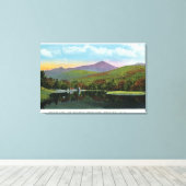 Uitzicht van het Indische Schaduwmeer Canvas Afdruk (Insitu (Houten vloer))