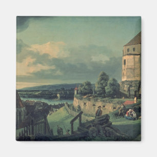 Uitzicht van het kasteel, 1753-55 magneet