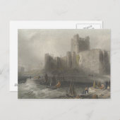 Uitzicht van het kasteel van Carrifergus Briefkaart (Voorkant / Achterkant)