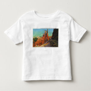 Uitzicht van het kasteel van Gulliver en van New T Kinder Shirts