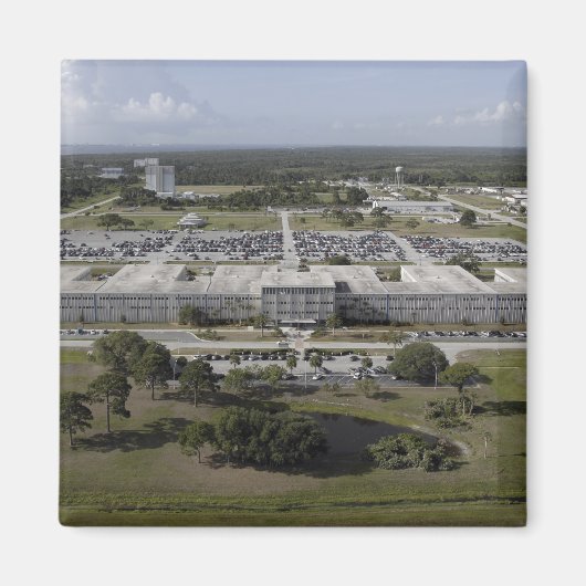 Uitzicht van het Kennedy Space Center Magneet (Voorkant)