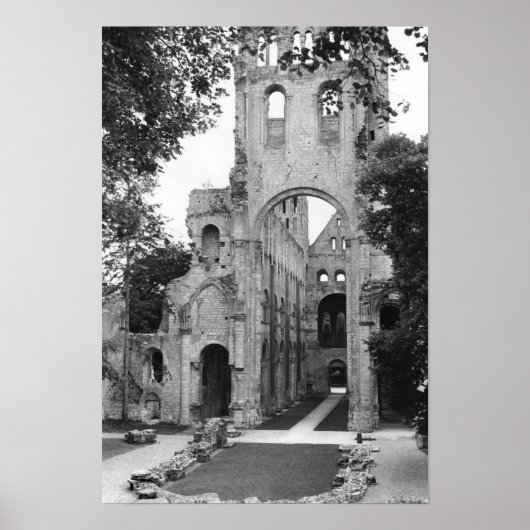 Uitzicht van het kerkinterieur, c.1052-67 poster (Voorkant)