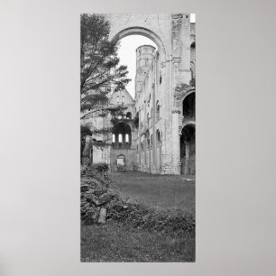 Uitzicht van het kerkinterieur, c.1052-67 poster