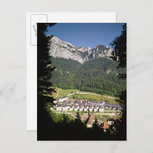 Uitzicht van het kloostercomplex briefkaart (Voorkant / Achterkant)