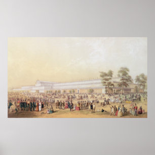 Uitzicht van het Kristalpaleis Poster