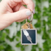 Uitzicht van het kustgevechtsschip sleutelhanger (Hand)