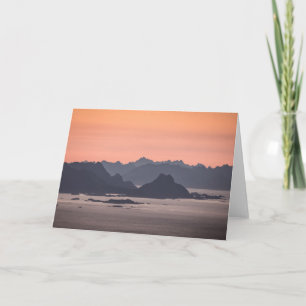 Uitzicht van het landschap van de Lofoten-eilanden Kaart