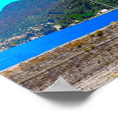 Uitzicht van het landschapsgebergte Como Italië Poster (Hoek)