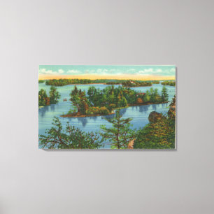 Uitzicht van het luchtkanaal buiten de acht canvas afdruk