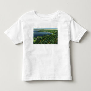Uitzicht van het Massabesic Lake bij de stad Kinder Shirts