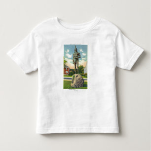 Uitzicht van het Massasoit standbeeld # 2 Kinder Shirts