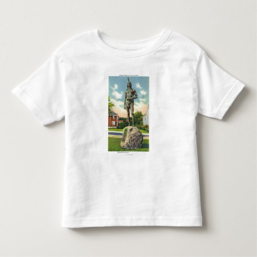 Uitzicht van het Massasoit standbeeld # 2 Kinder Shirts (Voorkant)