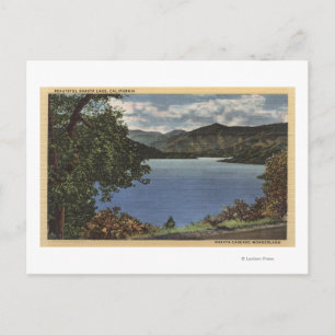 Uitzicht van het meer Beauful Shasta Briefkaart