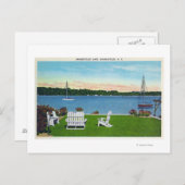 Uitzicht van het meer briefkaart (Voorkant / Achterkant)