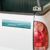Uitzicht van het meer en de bergen bumpersticker (Op Truck)