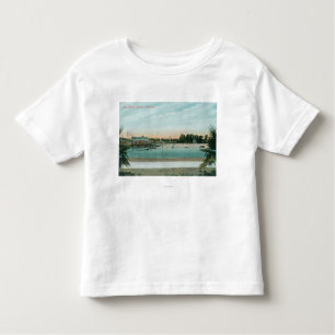 Uitzicht van het meer Merritt Oakland, CA Kinder Shirts