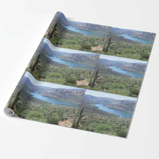 Uitzicht van het meer van Apache Cadeaupapier (Uitgerold)