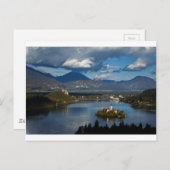 Uitzicht van het meer van Bled uit Ojstrica Briefkaart (Voorkant / Achterkant)