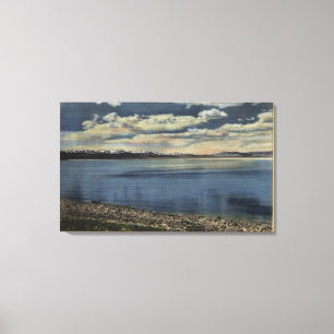Uitzicht van het meer van Crowley Canvas Afdruk