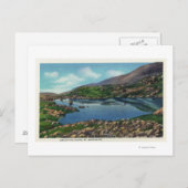 Uitzicht van het meer van de wolken briefkaart (Voorkant / Achterkant)