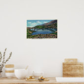 Uitzicht van het meer van de wolken poster (Keuken)