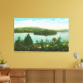 Uitzicht van het meer van Loon en het eiland Blyth Canvas Afdruk (Insitu (Woonkamer))