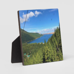 Uitzicht van het meer van Wallowa, Oregon Fotoplaat