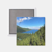 Uitzicht van het meer van Wallowa, Oregon Magneet (Voorkant / Achterkant)