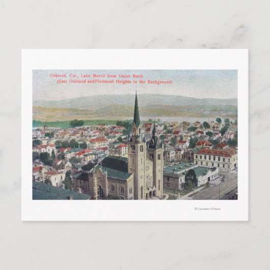 Uitzicht van het Merritt-meer van de Bank van de U Briefkaart (Voorkant)