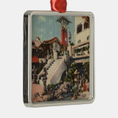 Uitzicht van het Mission Inn & Oriental Court Metalen Ornament (Rechts)