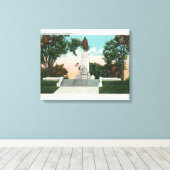 Uitzicht van het Monument voor de Champlap Canvas Afdruk (Insitu (Houten vloer))