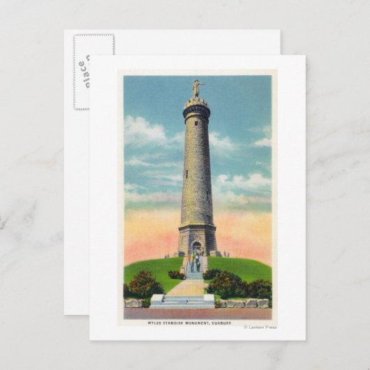 Uitzicht van het Myles Standish-monument # 2 Briefkaart (Voorkant / Achterkant)