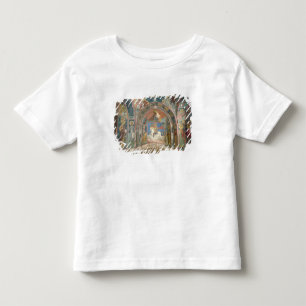 Uitzicht van het narthex, 1332-3 kinder shirts