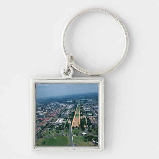 Uitzicht van het Nationaal Mall Sleutelhanger (Voorkant)