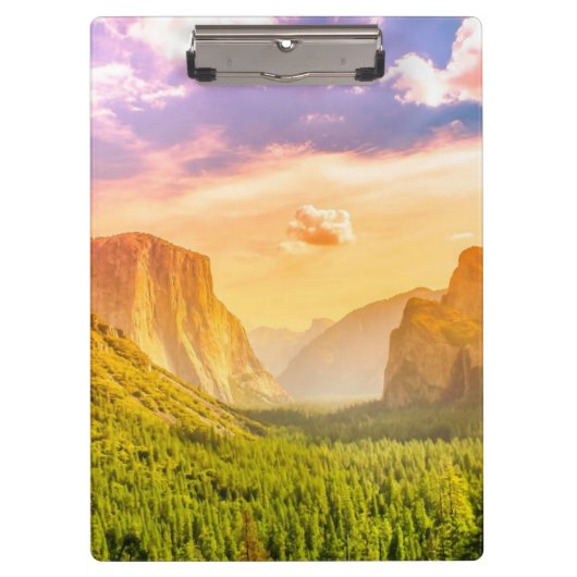 Uitzicht van het Nationaal Park Yosemite Klembord (Voorkant)