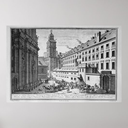 Uitzicht van het nieuwe waarnemingscentrum in de j poster (Voorkant)