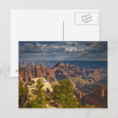 Uitzicht van het North Rim Visitor Center - Grand Briefkaart (Voorkant / Achterkant)