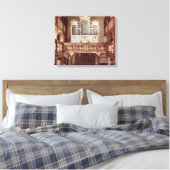 Uitzicht van het orgaan canvas afdruk (Insitu (Slaapkamer))