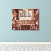 Uitzicht van het orgaan canvas afdruk (Insitu (Houten vloer))