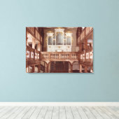 Uitzicht van het orgaan canvas afdruk (Insitu (Houten vloer))