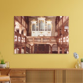 Uitzicht van het orgaan canvas afdruk (Insitu (Woonkamer))