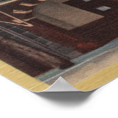 Uitzicht van het Oude Fallon Hotel & Theater (1860 Poster (Hoek)