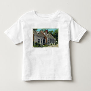 Uitzicht van het oudste huis in de stad kinder shirts
