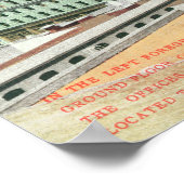 Uitzicht van het overstromingsgebouw poster (Hoek)